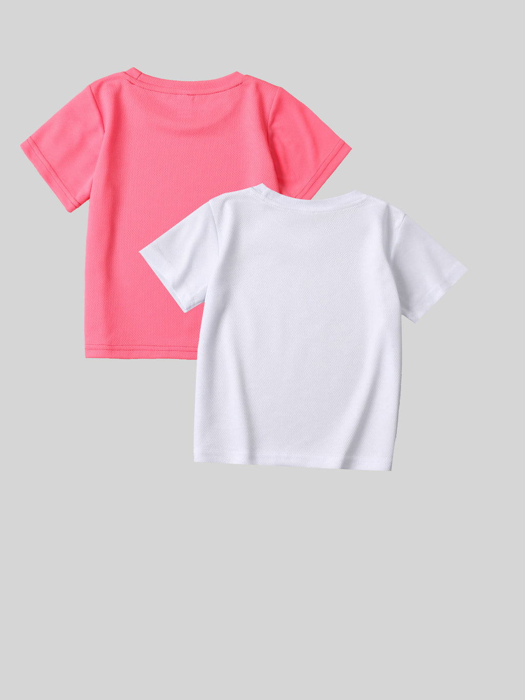 Super Beautiful Girls' Cappuccino Milk Tea T-Shirt 2Pcss Set Summer Daily Casual Home Wear Round Neck Patchwork Short Sleeve Top 2Pcss Girls' Affordable Clothing
