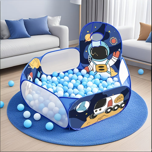 Tienda de juegos para niños, diseño hexagonal en azul profundo, con temática espacial, piscina de pelotas, para interiores y exteriores, casa de juegos espacial, casa de juegos de simulación para niños y niñas, regalo ideal de cumpleaños y vacaciones