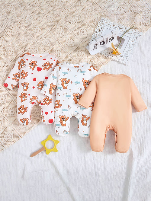 Body con pies para niños, 3 unidades