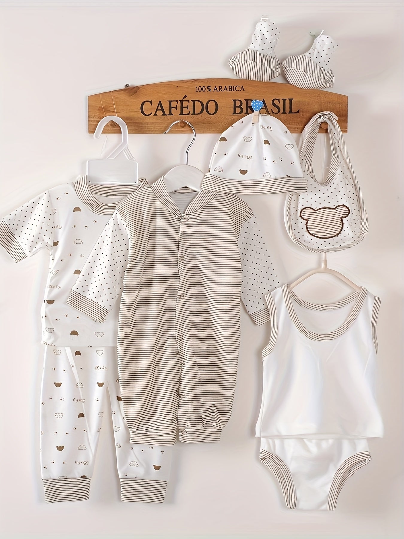 8pcs Baby Set Newborn Baby Clothes 0-3 Months Baby Jumpsuit Set Vest Underwear Set Full Gift