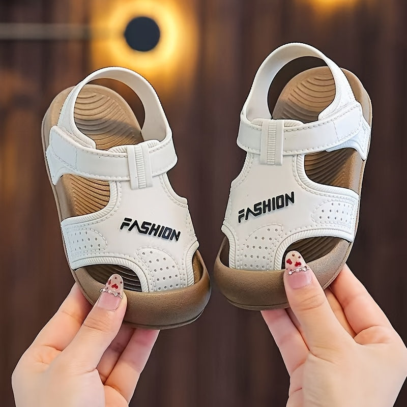 PVC Material Boys And Girls Fashion Sandals, Closed-Toe Sandals for Baby Boys And Girls, Lightweight Baby Walking Shoes, Little Boy Sports Beach Shoes