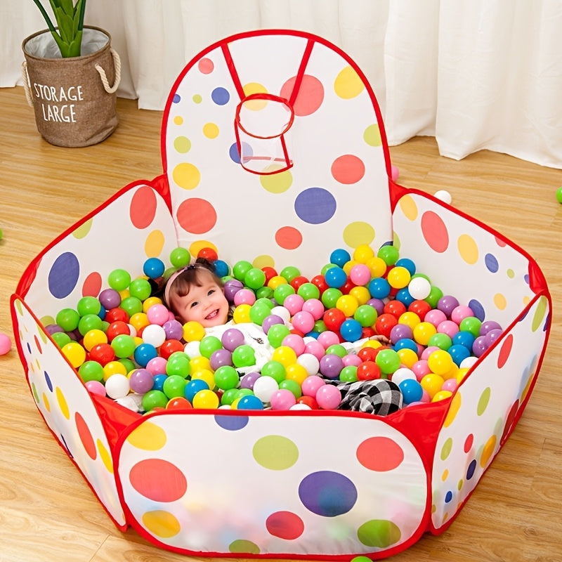 Cancha Inflable Plegable para Niños con Aro de Baloncesto – Juego Interior y Exterior | 12 meses+