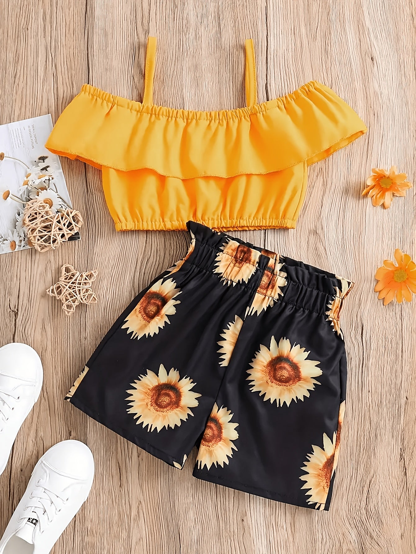 Conjunto de 2 piezas para niñas, primavera/verano, casual, a la moda, cómodo, versátil