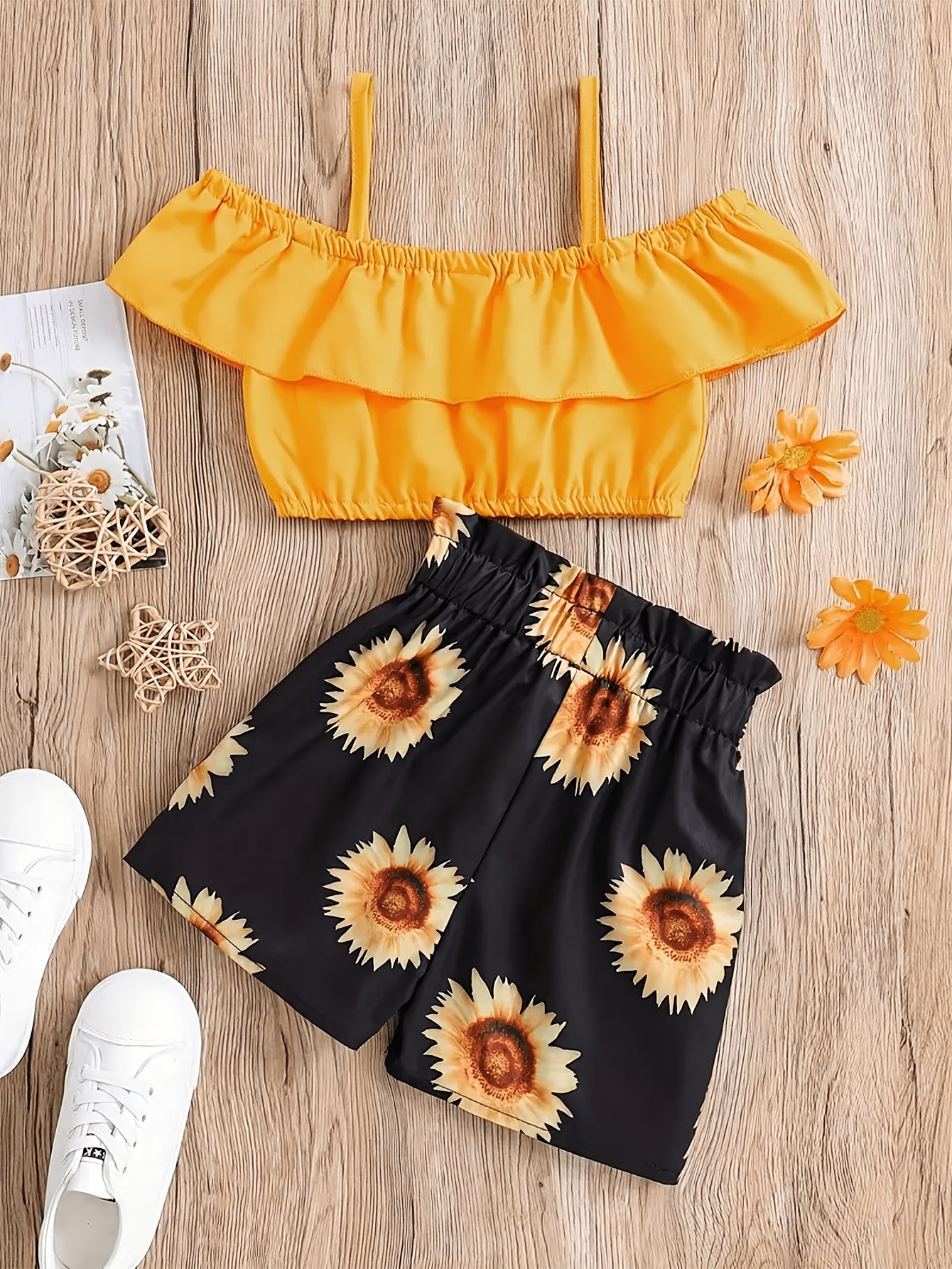 Conjunto de 2 piezas para niñas, primavera/verano, casual, a la moda, cómodo, versátil