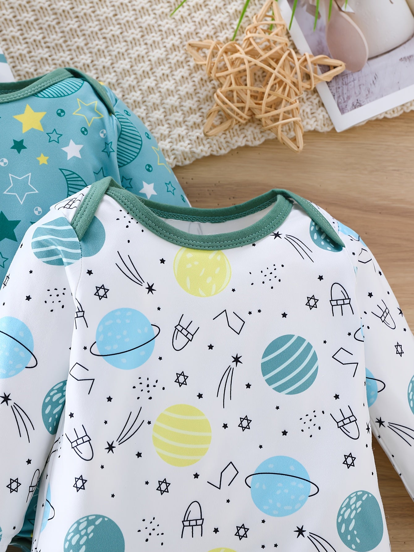 3pcs Set Baby Boys' Bodysuits, Infant Summer Boys' Rompers Outfits Cute Crawling Clothes with Elasticity for Outdoor Activities - Suitable for Infant Gifts And Clothing