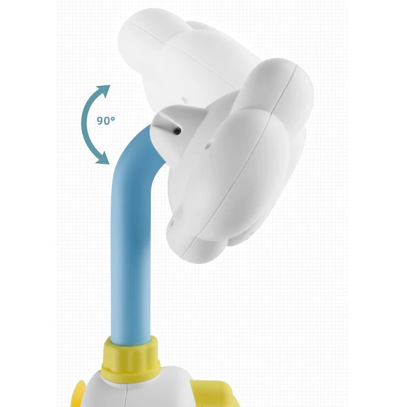 Juguete de baño patito con ducha y nube para niños – Rociador para bañera