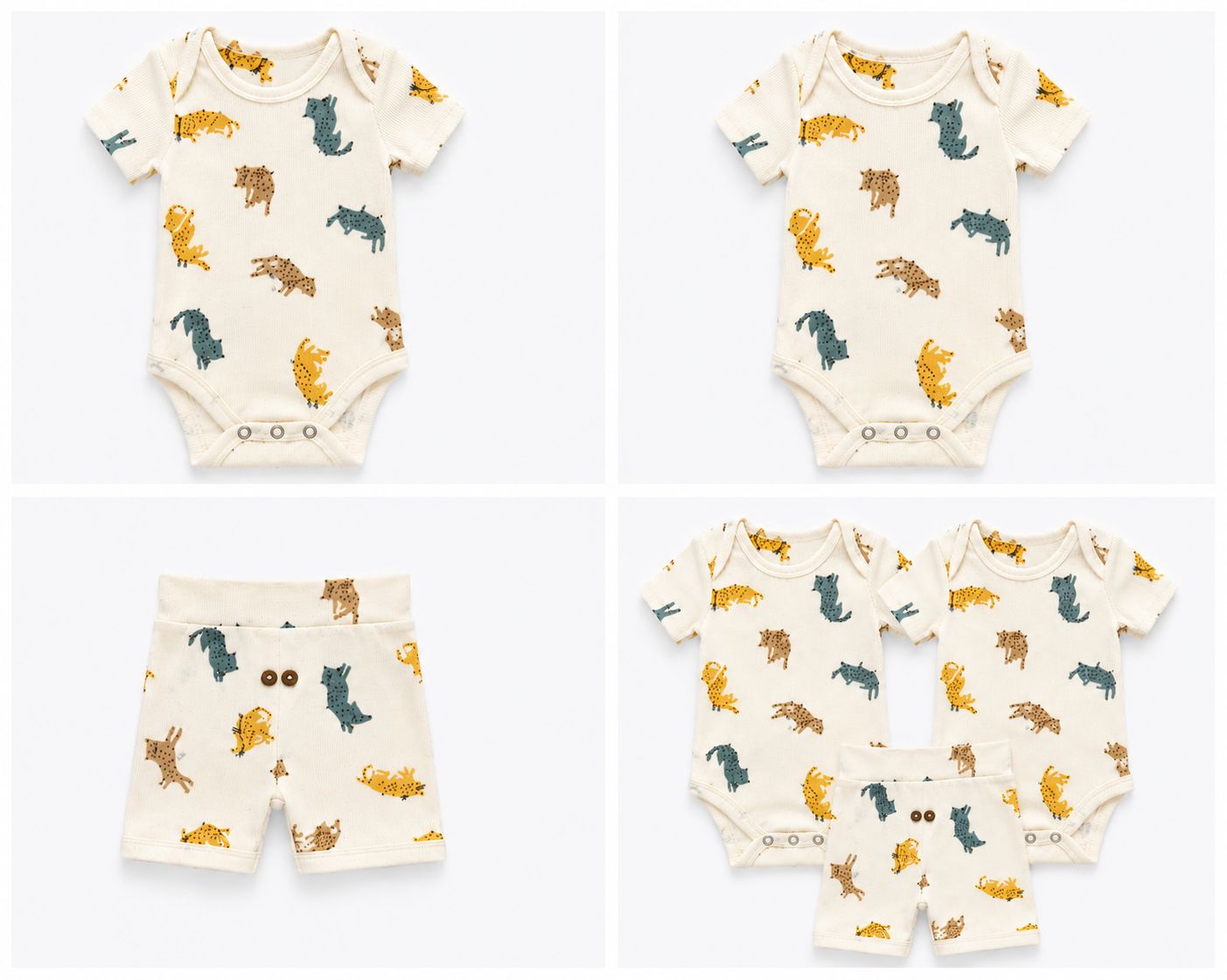 Set 2 Body + Pantaloni Scurți Unisex Sinsay