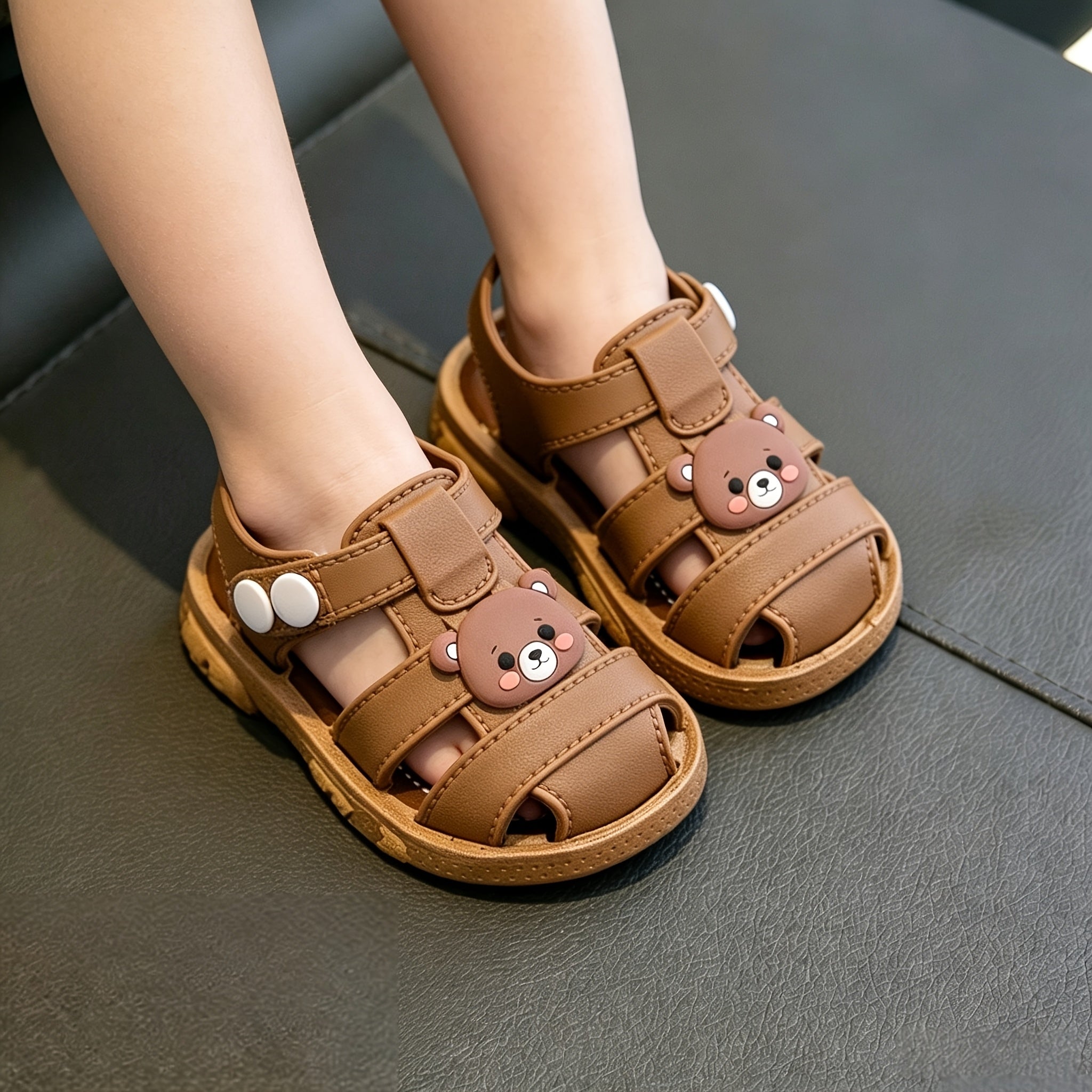 Children's Sandals, Summer Closed-Toe Toddler Shoes, Baby Soft-Soled Cute Cartoon Beach Sandals, Boys' Sandals