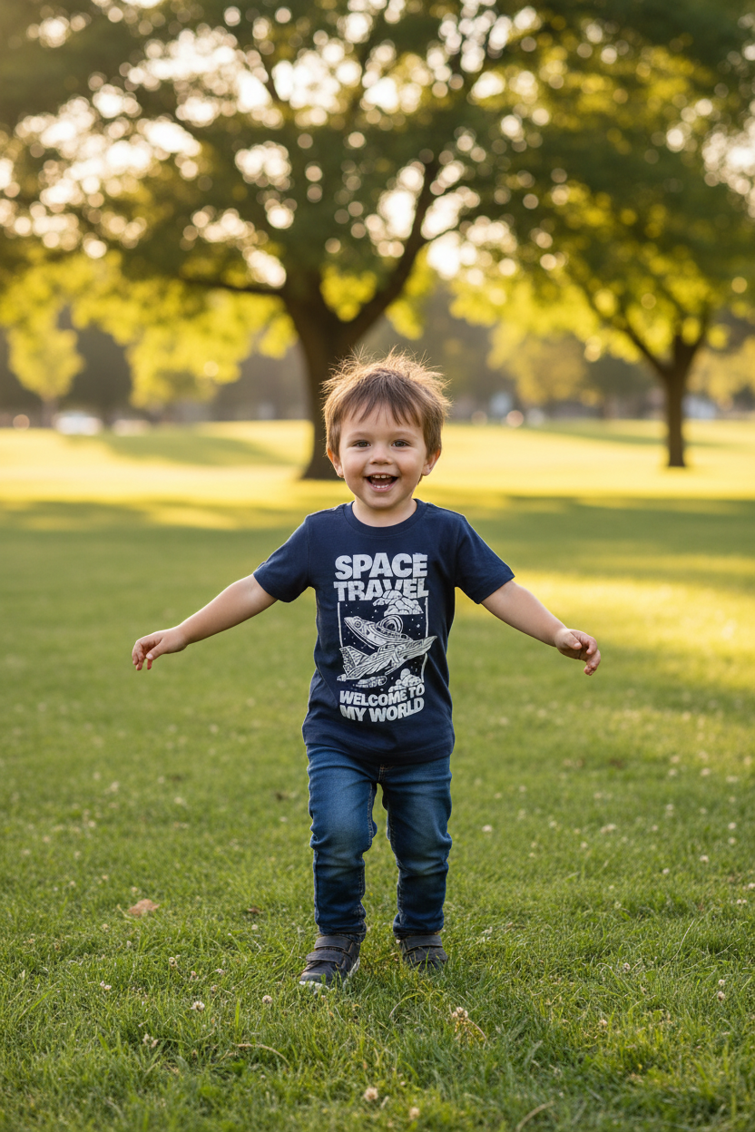 Tricou Băieți Space Travel - Natură